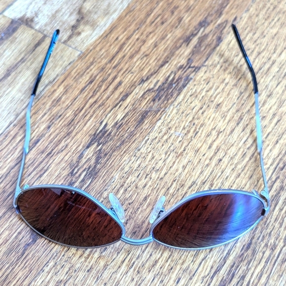 RARE* NIB Vintage Suncloud Taro Sunglasses Matte Silver Rose Lens Made in Italy - Picture 2 of 16